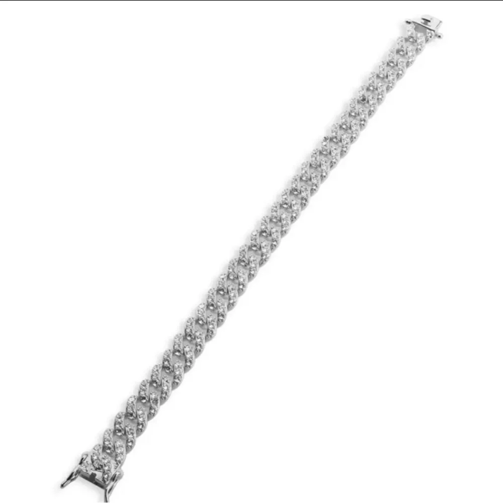 Silver 7 inch 9mm Cuban bracelet